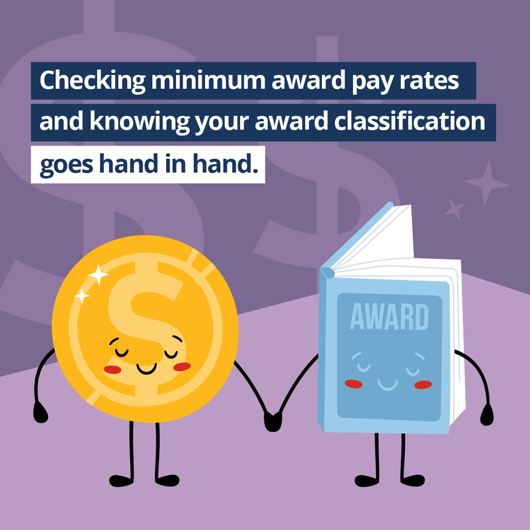 text checking minimum award pay rates and knowing your award classification goes hand in hand